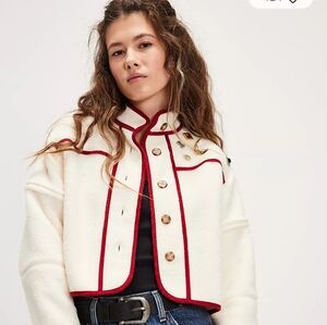 NWT Free People Tricia Fix Embellished Cozy Cardi